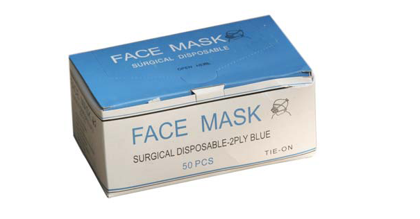 SURGICAL FACE MASK Packed in 50s, with Tieback